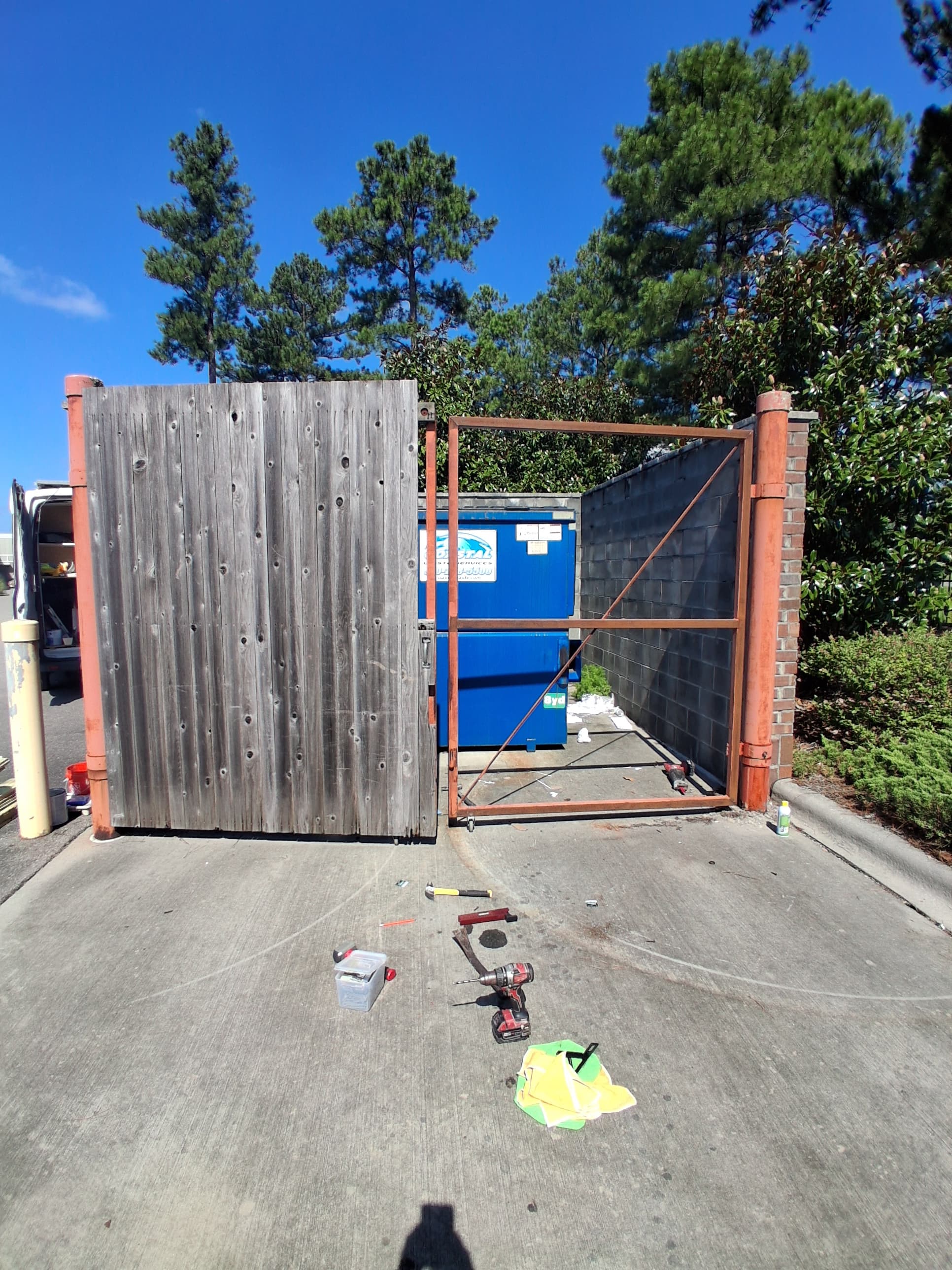 Repaired commercial property gate repair