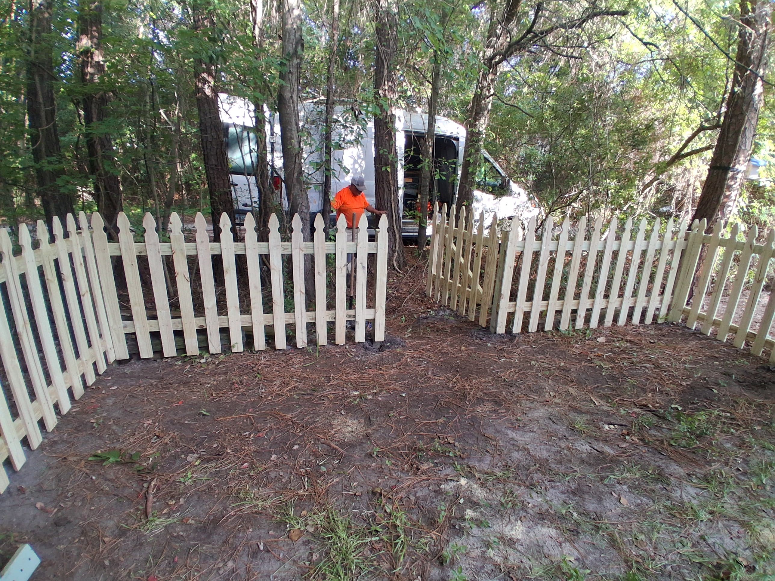 Completed residential fence repair