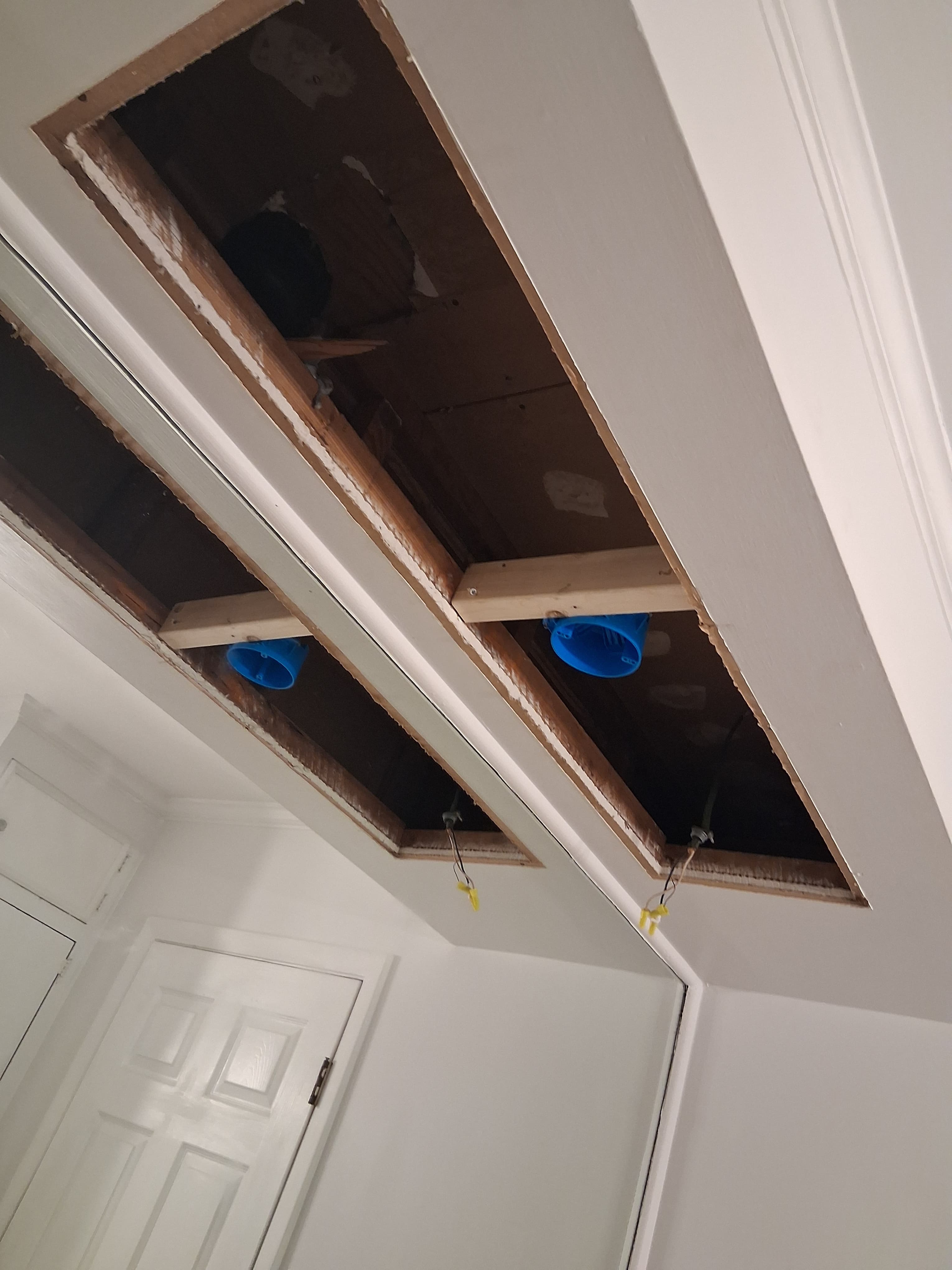 Residential light fixture before the update
